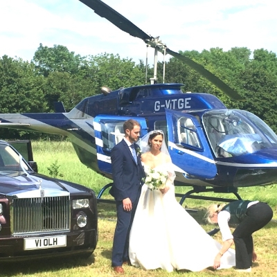 Winning wedding transportation at Orchardleigh Estate