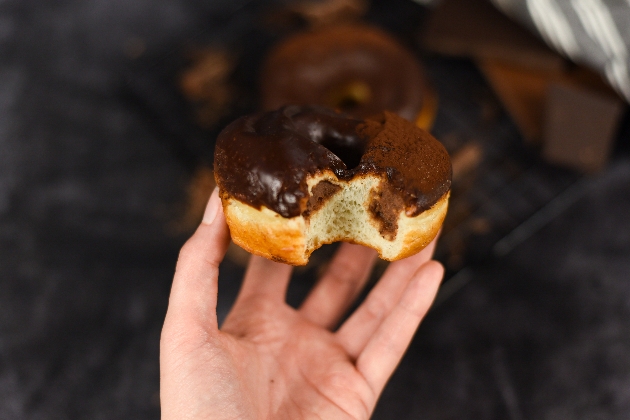 Crosstown  chocolate truffle doughnut