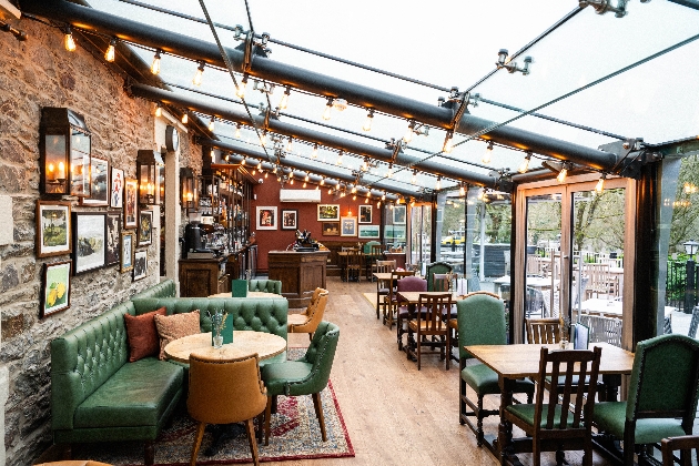 Conservatory seating at the Lock Keeper Bristol