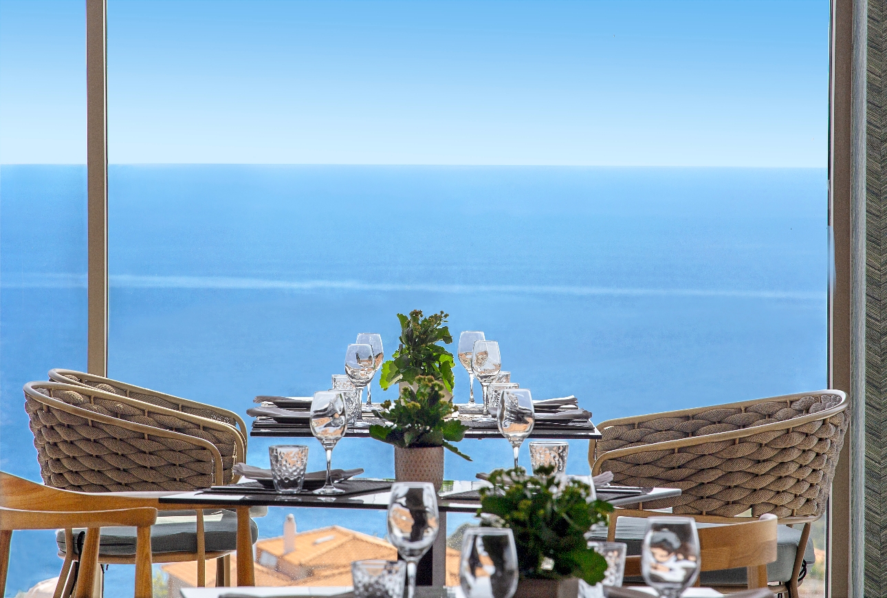 restaurant with ocean view